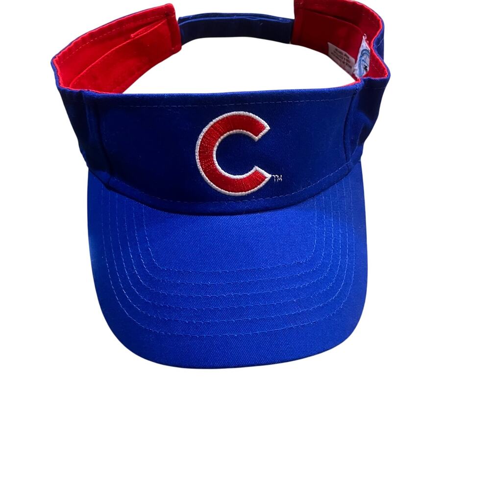 Cubs MLB McDonalds Employee Work Unisex Adult Blue Sun Visor Hat‎ Adjustable